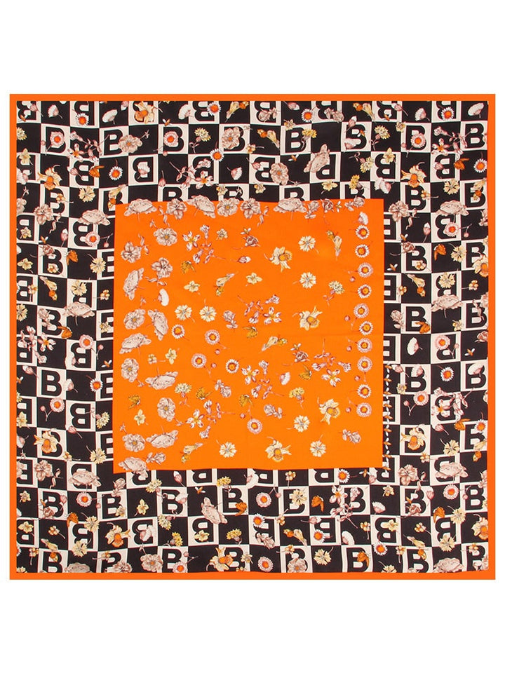 Neva | Čista Svila Tiskani Kvadratni Šal 53x53cm