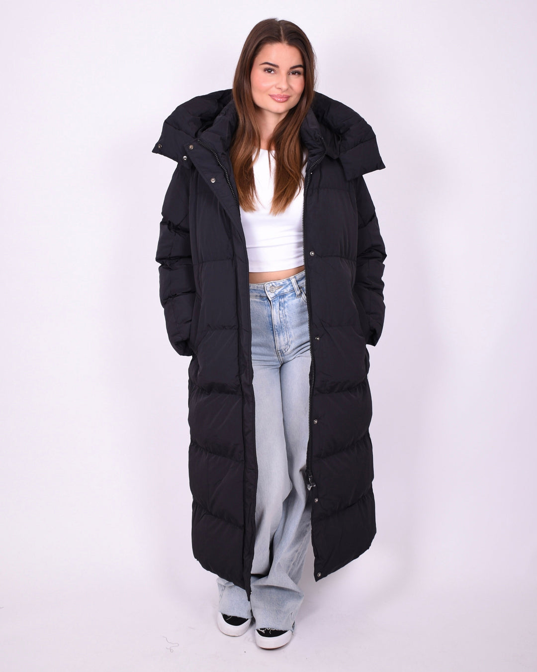 Mirna | Maxi puffer kaput crni