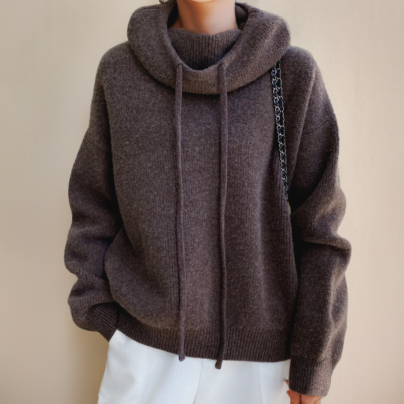 Amina | Luxe Merino Vuna Hoodie Elegancija