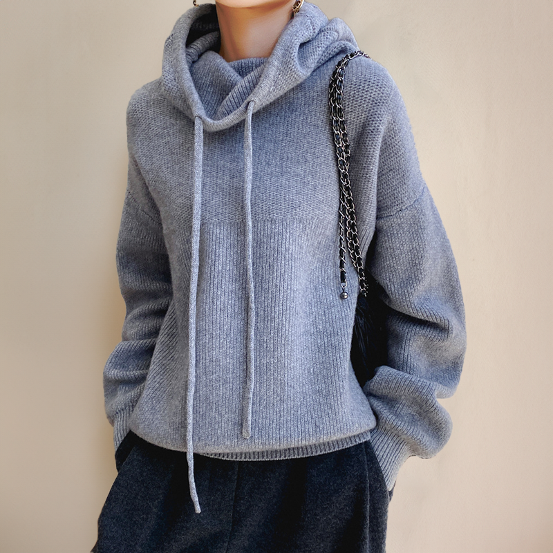 Amina | Luxe Merino Vuna Hoodie Elegancija