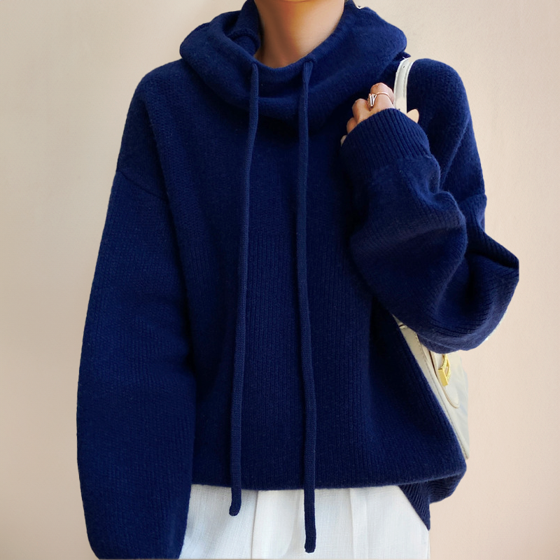 Amina | Luxe Merino Vuna Hoodie Elegancija